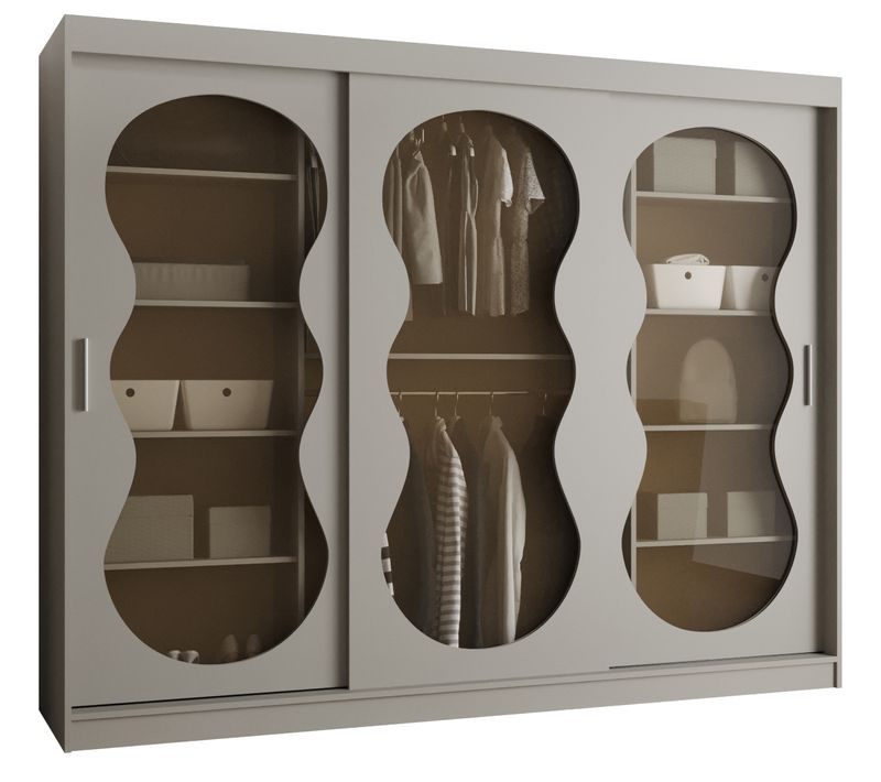 Armoire 3 Portes Bahrajn 2 250 Profondeur 62 Coloris  Taupe