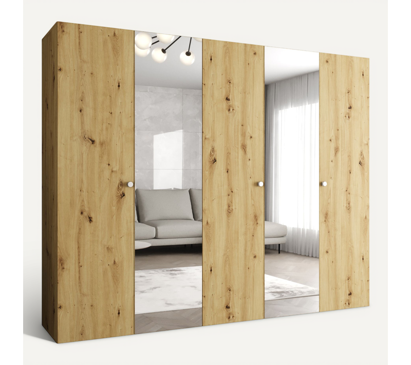 Armoire Parma 2 à Portes Battantes 202/250/52 5 Portes (artisan)