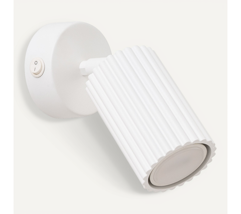 Applique Karbon Blanc Avec Interrupteur