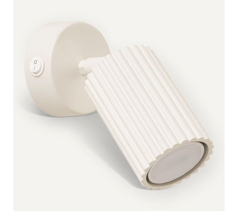 Applique Karbon Beige Avec Interrupteur