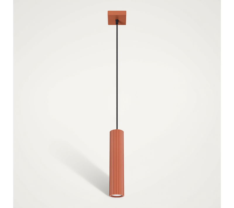 Lampe Suspendue Karbon 1 Rouge Ocre
