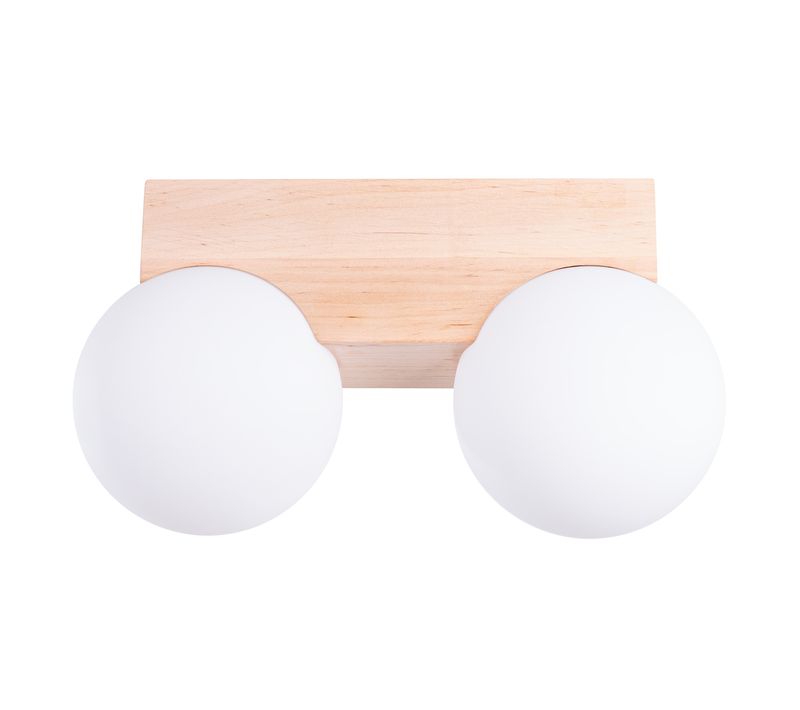 Plafonnier Bulbo 2 Bois Naturel
