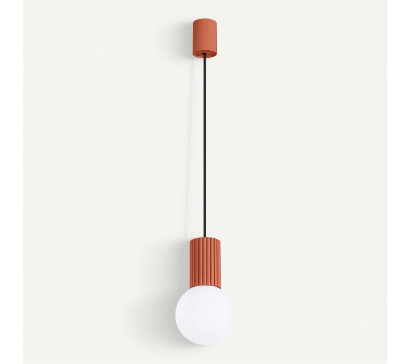 Lampe Suspendue Halo 1 Rouge Ochra