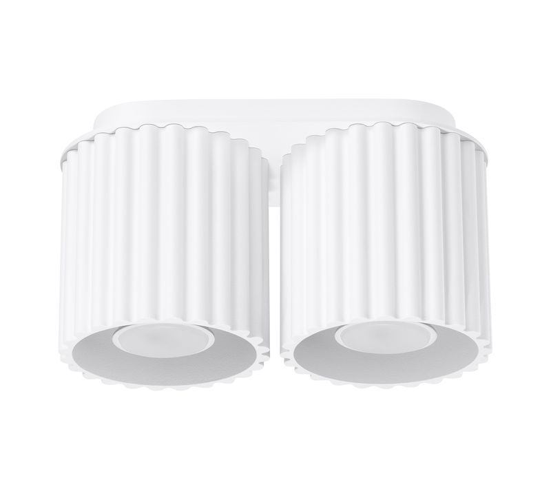 Plafonnier Aura 2 Blanc Gu10