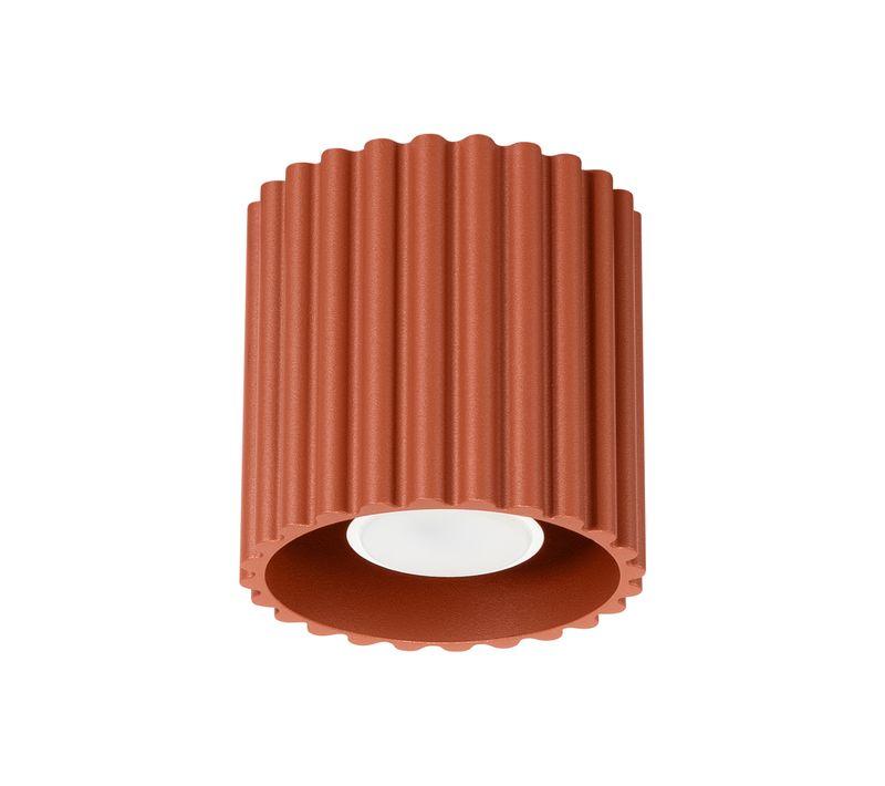 Plafonnier Aura 1 Rouge Ochra Gu10