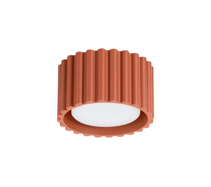 Plafonnier Aura 1 Rouge Ochra Gx53