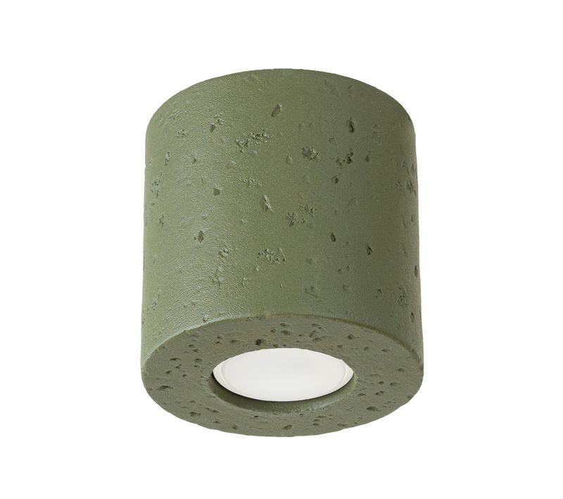 Plafonnier Orbis Béton Vert Olive