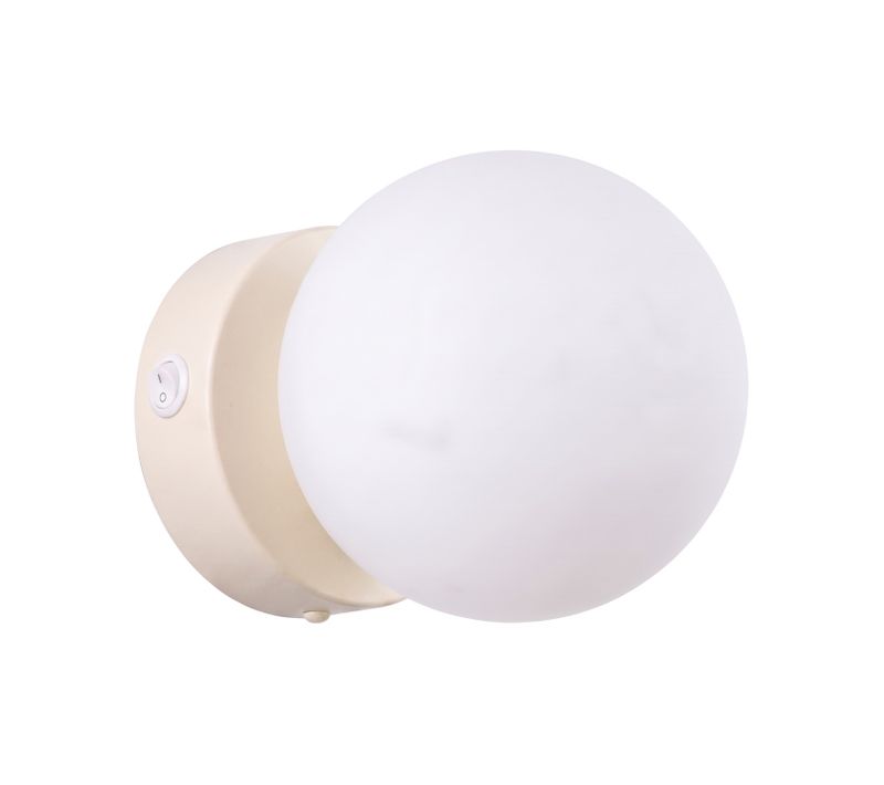 Applique Yoli 1 Beige Avec Interrupteur