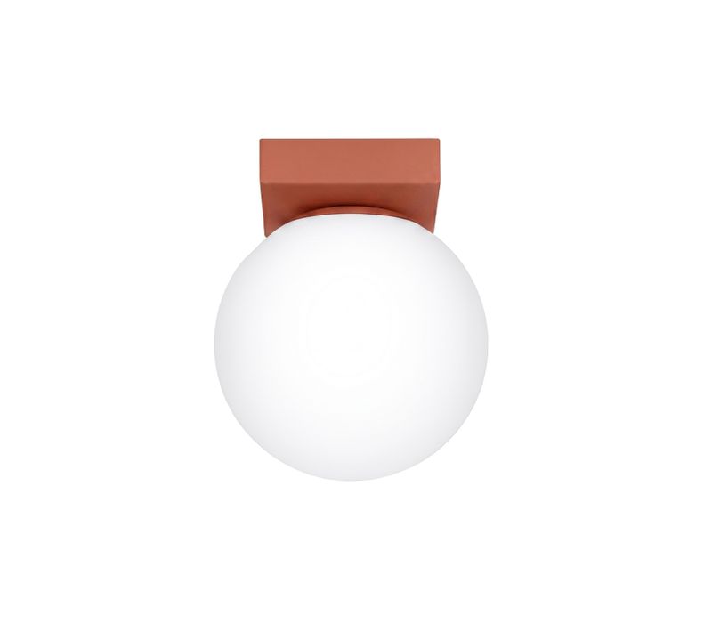 Plafonnier Yoli 1 Ocre Rouge