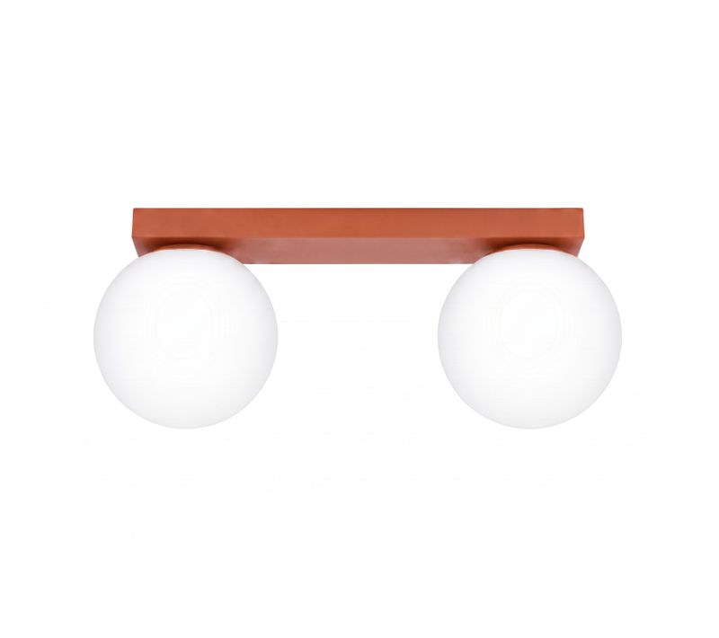 Plafonnier Yoli 2 Ocre Rouge