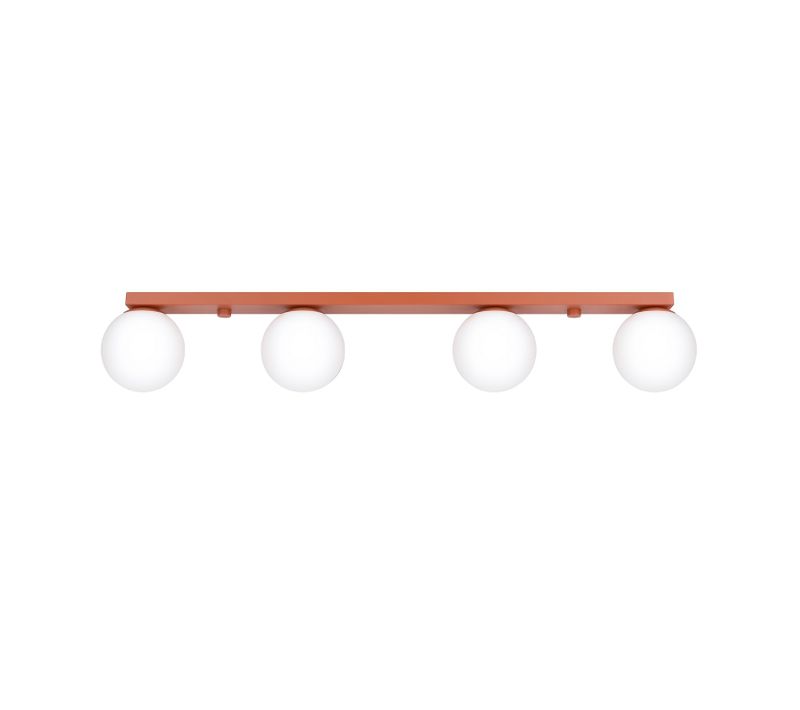 Plafonnier Yoli 4 Ocre Rouge