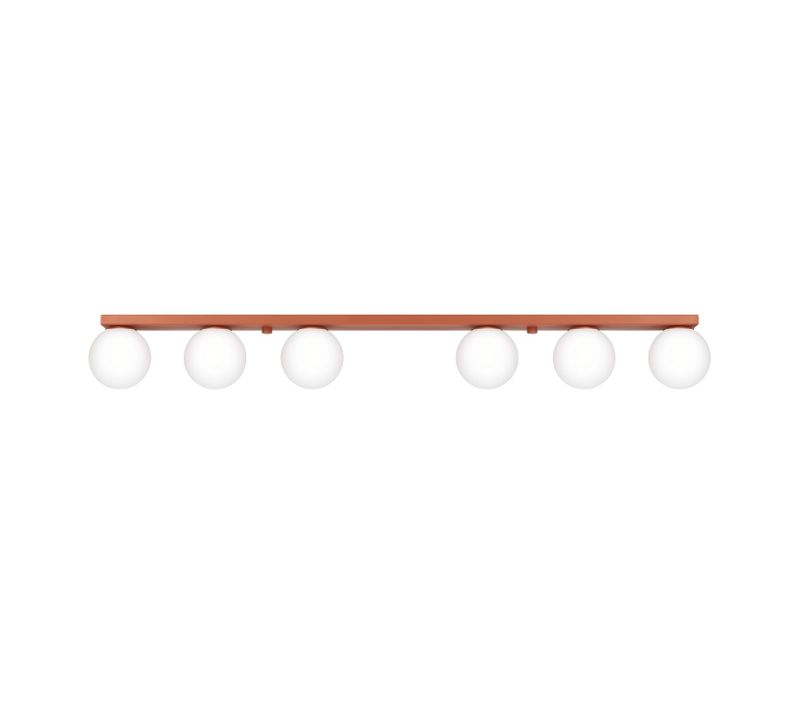 Plafonnier Yoli 6 Ocre Rouge