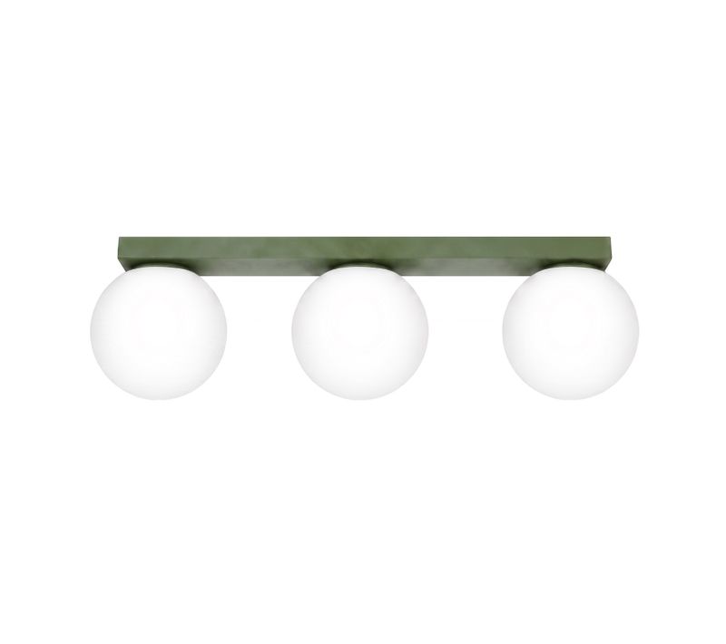 Plafonnier Yoli 3 Vert Olive