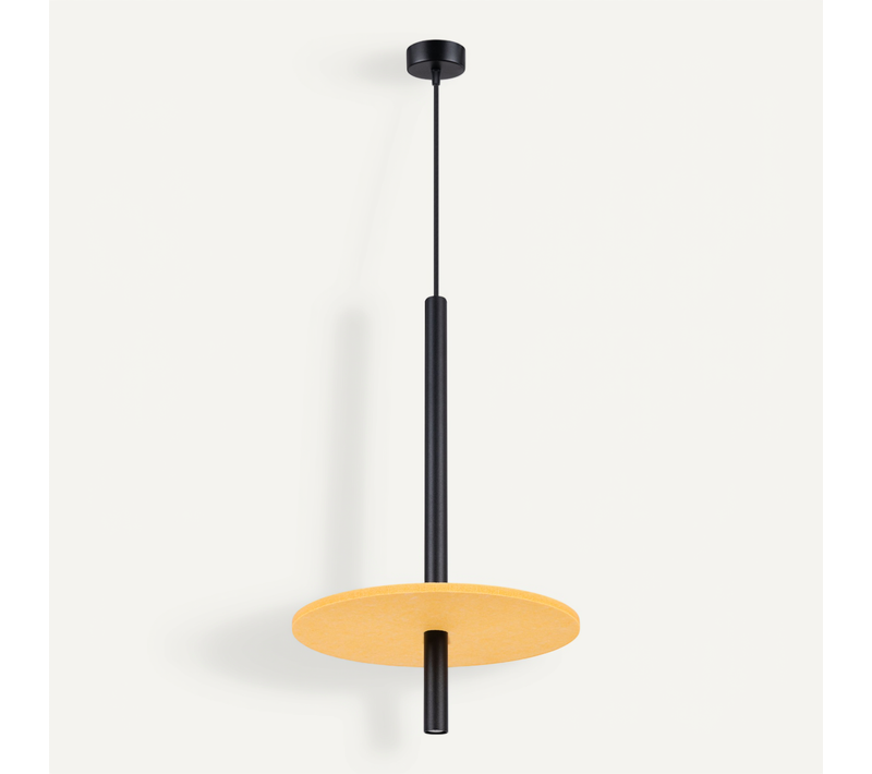 Lampe Suspendue Feltro 1 Noir/jaune
