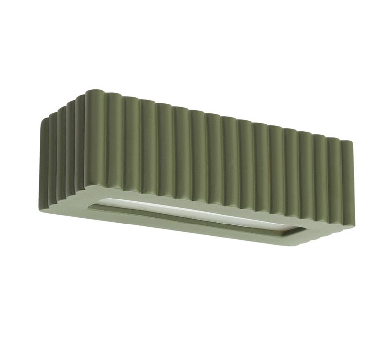Applique En Céramique Rigata Vert Olive