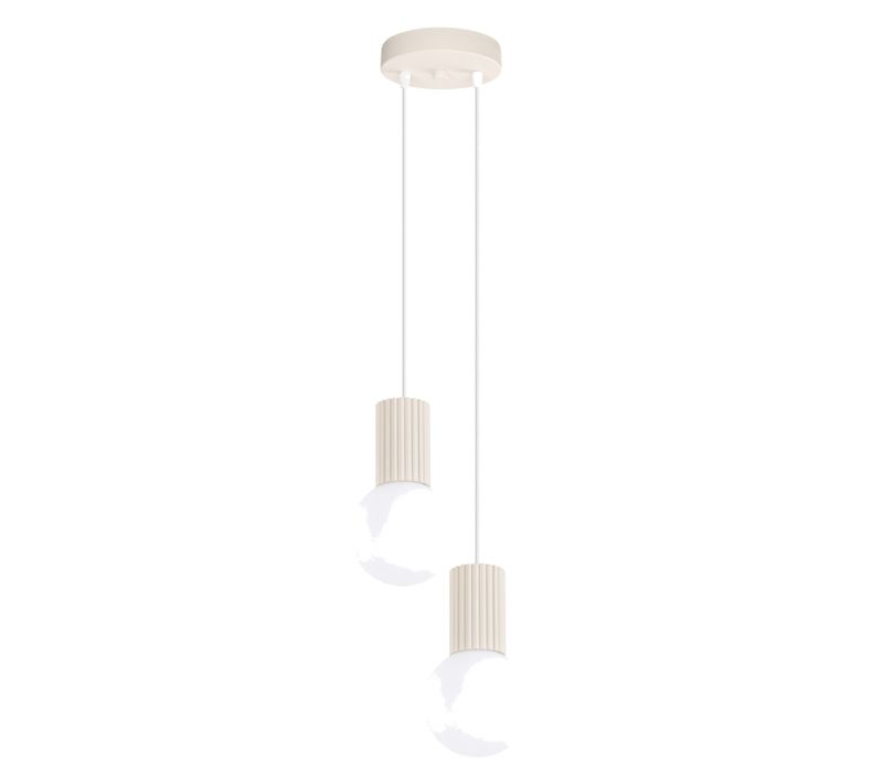 Suspension Halo 2p Beige