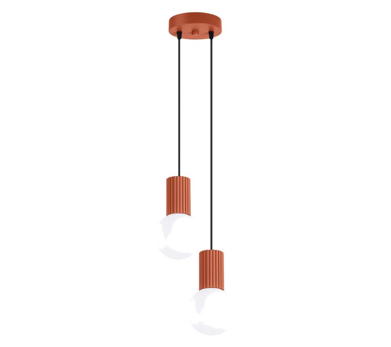 Suspension Halo 2p Ocre Rouge