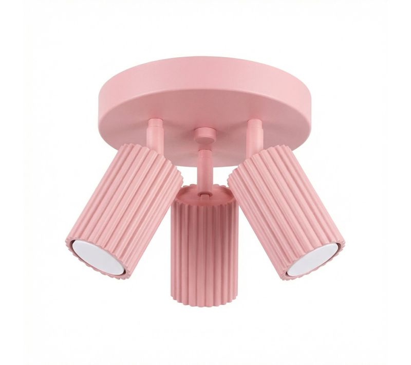 Plafonnier Karbon 3p Rose