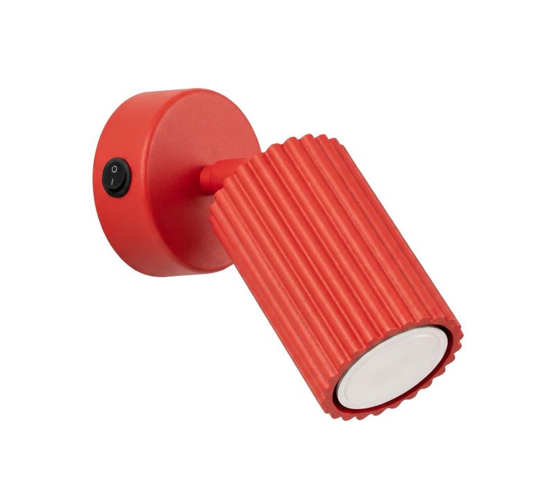 Applique Murale Karbon Rouge Avec Interrupteur