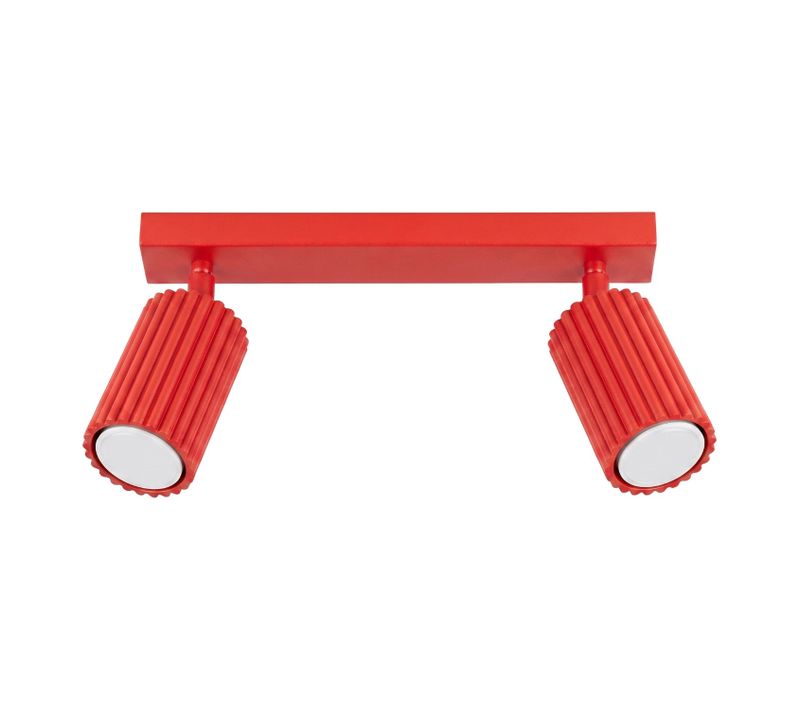 Plafonnier Karbon 2 Rouge