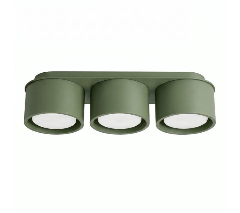 Plafonnier Modo 3 Vert Olive Gx53