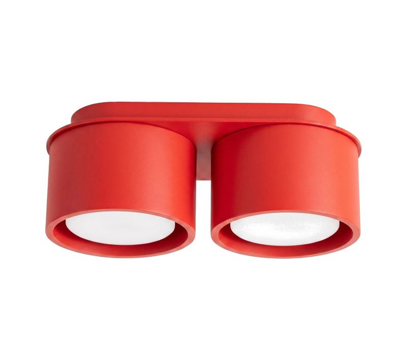 Plafonnier Modo 2 Rouge Gx53