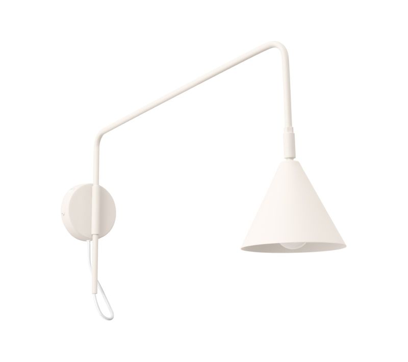 Applique Murale Nox 1 Beige Avec Interrupteur
