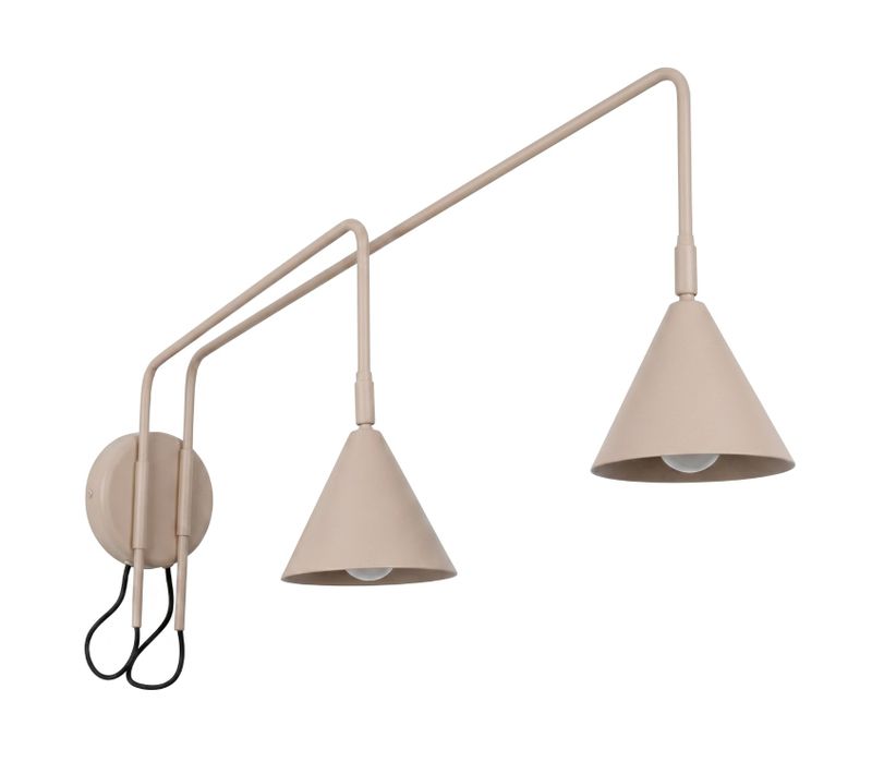Applique Nox 2 Taupe Avec Interrupteur