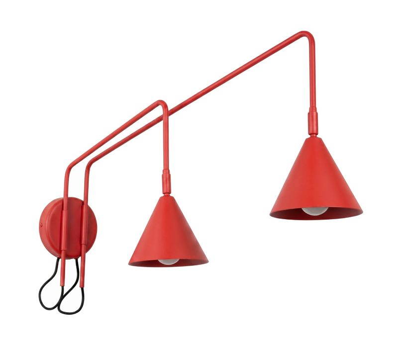 Applique Nox 2 Rouge Avec Interrupteur