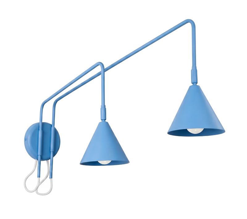 Applique Nox 2 Bleu Ciel Avec Interrupteur