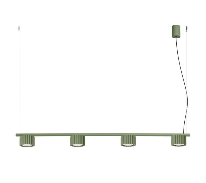 Lustre Aura 4 Vert Olive Gx53