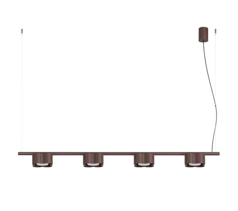 Lustre Ovio 4 Brun Gx53