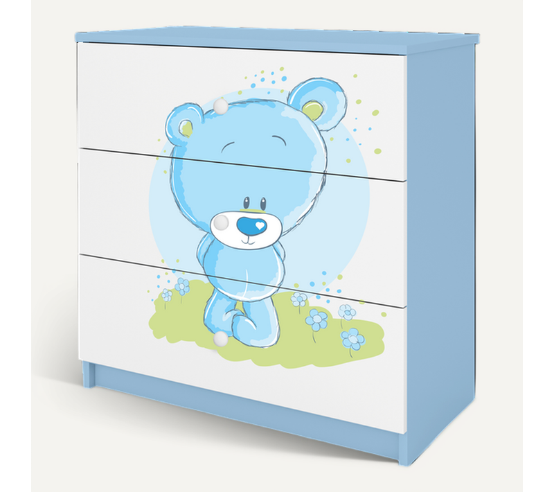 Commode Enfant à Tiroirs Blaubär En Bleu - Babydreams, Meuble Pratique Et élégant
