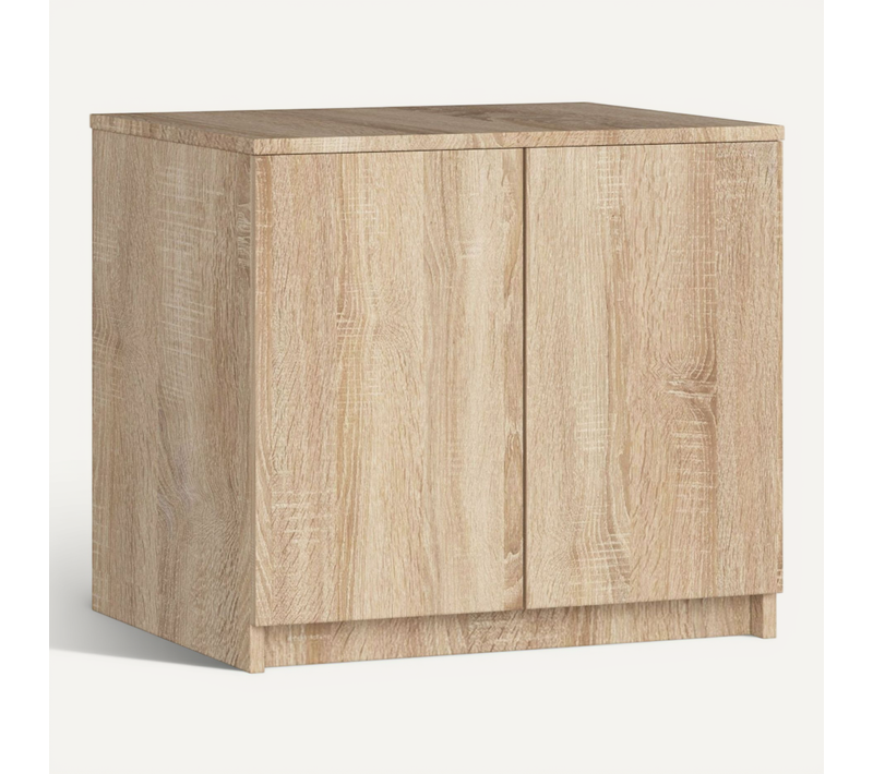 Surmeuble Pour Armoire S60 Sonoma 60 Cm 2 Portes Façade Sonoma 2 Étagères 60x51x55 Cm