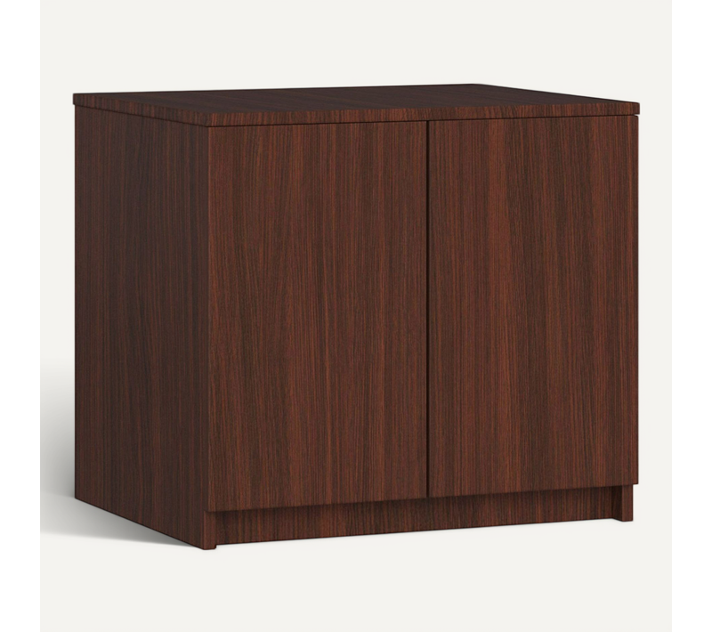 Surmeuble Pour Armoire S60 Wengé 60 Cm 2 Portes Façade Wengé 2 Étagères 60x51x55 Cm