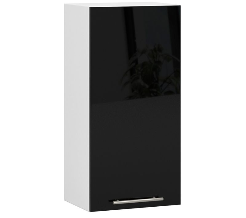 Meuble De Cuisine Haut W40 Oliwia Modulable Blanc 40 Cm 1 Porte 2 Étagères 40x30x72 Cm