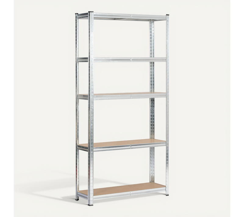 Étagère Modulable 90 Cm Acier Galvanisé Charge Maximale 875kg - L90xp30xh180 Cm
