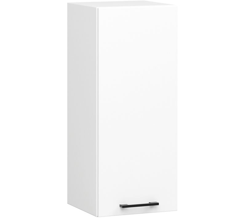 Meuble De Cuisine Haut W30 H720 Blanche 1 Porte, 2 Étagères 72x30x30 Cm