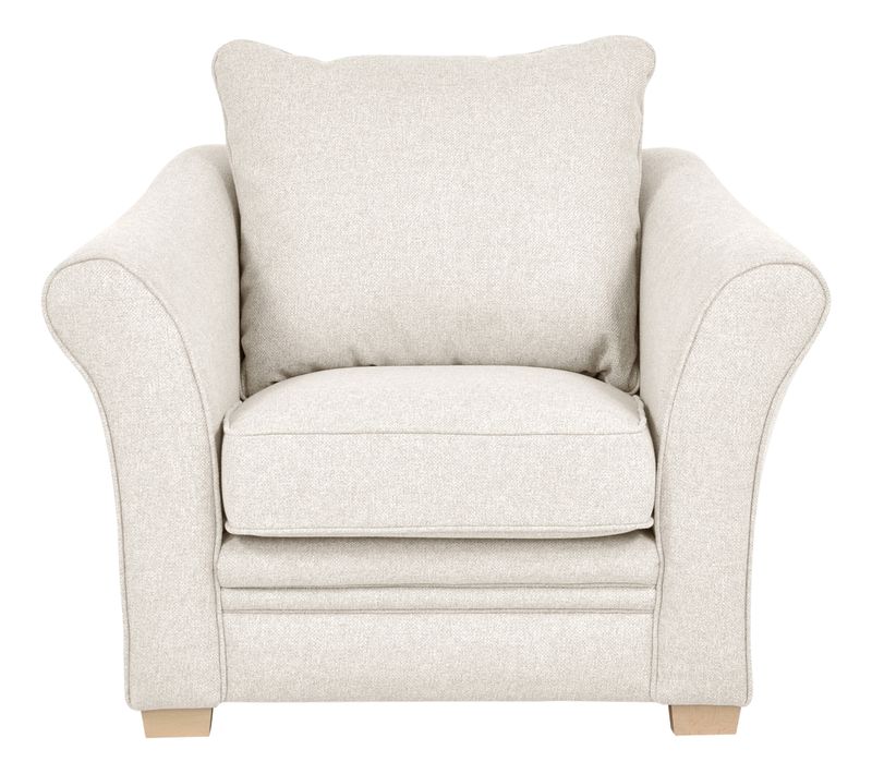 Fauteuil CLARA tissu crème