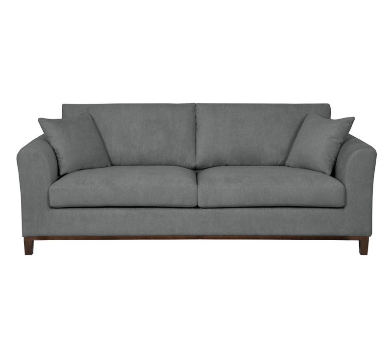 Canapé 3 places LUKI tissu Aston 17 anthracite