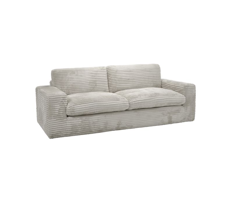 Canapé 3 places NOMADE tissu velours côtelé beige But Croquez pour les prix