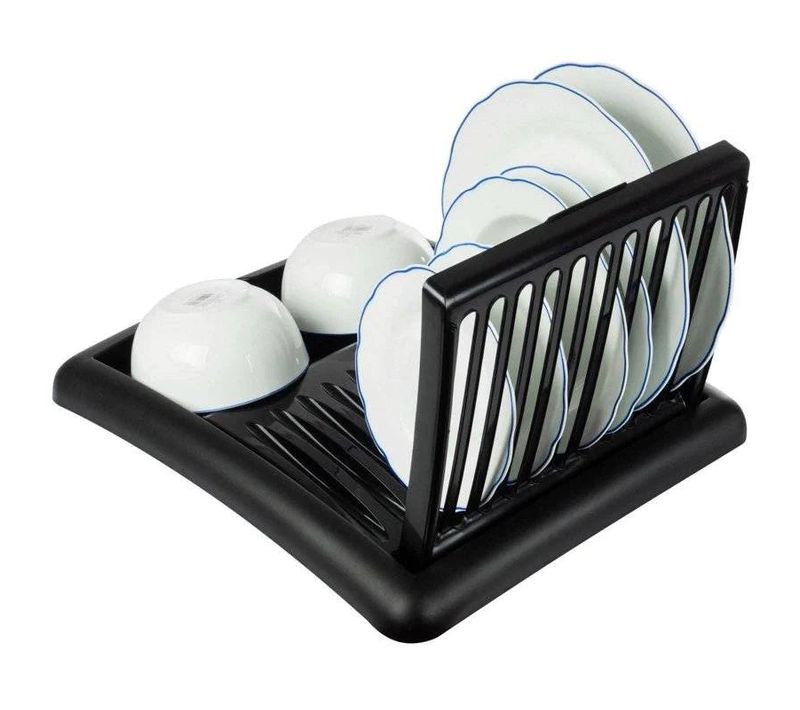 Egouttoir à Vaisselle Noir 45x39x26 Cm