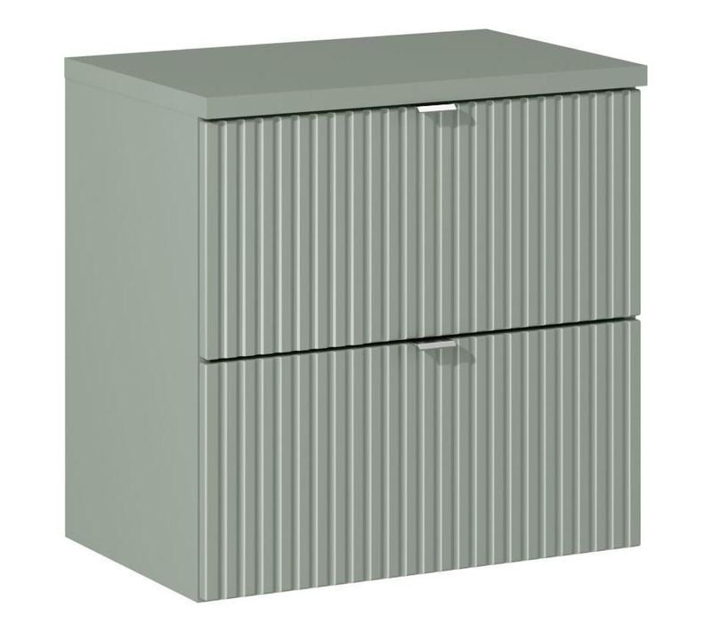 Line Reed Green D 82-60-2s Meuble Sous-vasque Avec Plan De Travail B 89-60 60 Cm