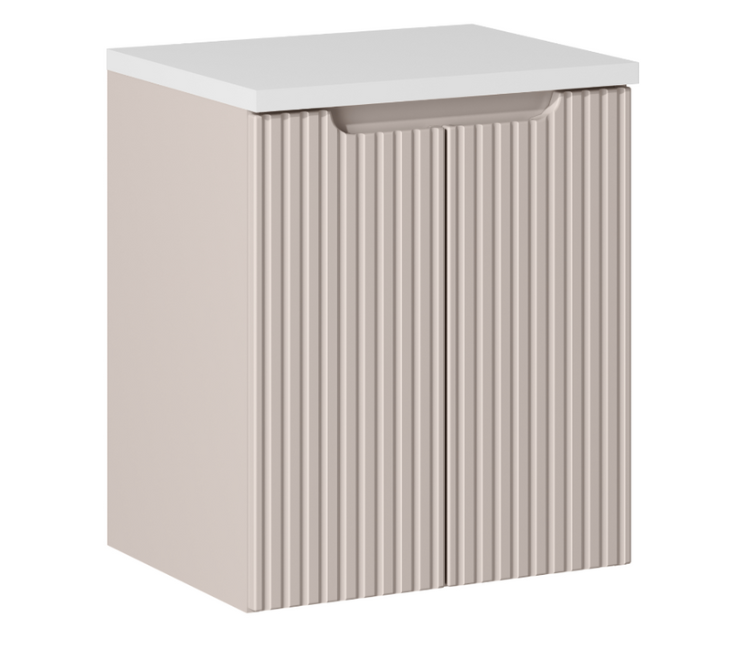 Comad Ensemble De Meubles 50x40 Cm 2 Portes Avec Plan De Travail, Nova Cashmere
