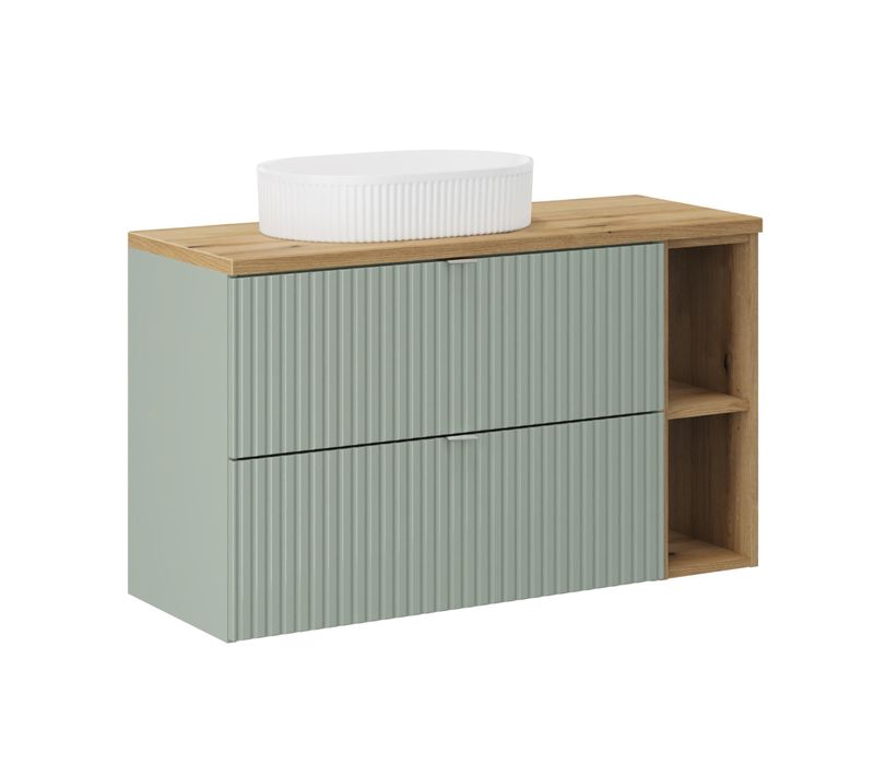 Ensemble Meuble 100 Cm Avec Plan Vasque Et Vasque à Poser Beyond