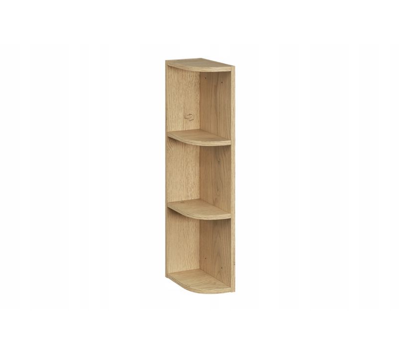 Colonne Murale D’angle Ouverte Pour Salle De Bains Dalia Chêne Cremona 15 X 80 Cm