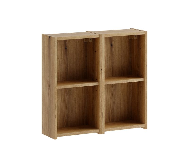 Lot De 2 Étagères Cube Suspendues 60 X 57 Cm Nova Chêne Coast Evoke