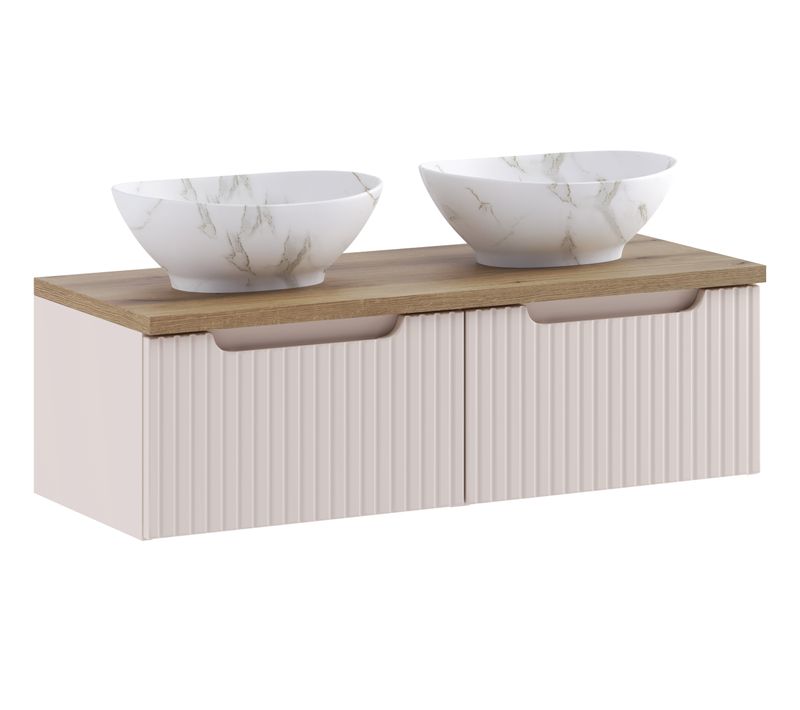 Pati, Ensemble Meuble 100 Cm Avec Plan Vasque Et Vasque à Poser