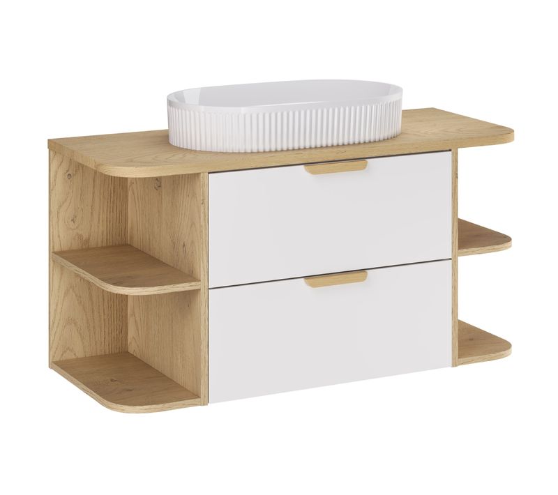 Ensemble Meuble 100 Cm Avec Plan Vasque Et Vasque à Poser Beyond