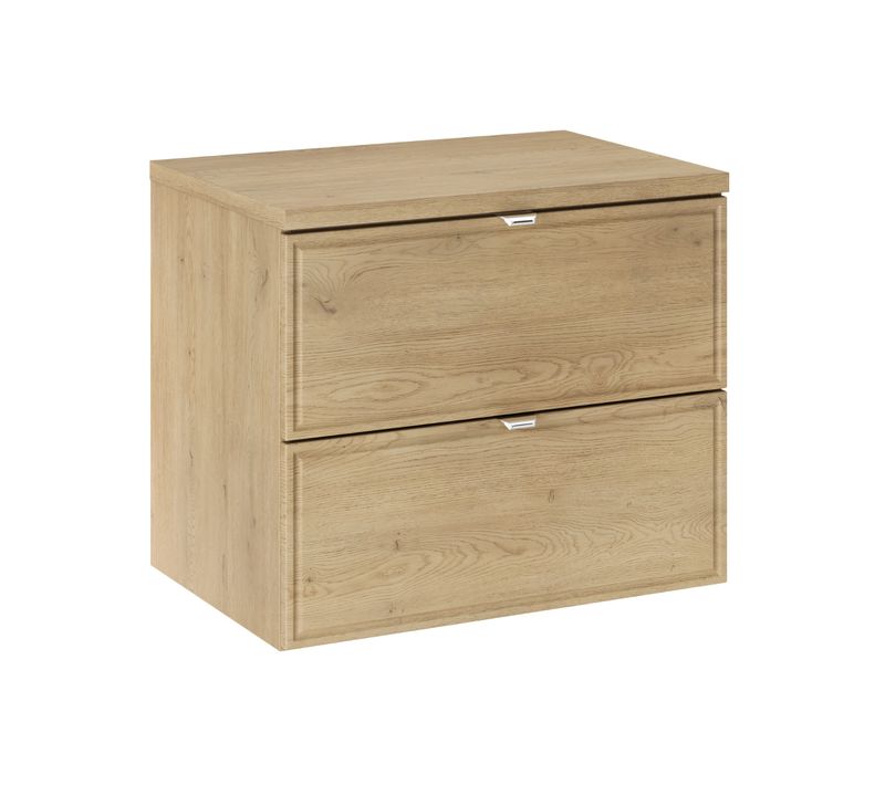 Meuble Sous Vasque Suspendu Avec Plan Terra Cremona Chêne Cremona 60 Cm